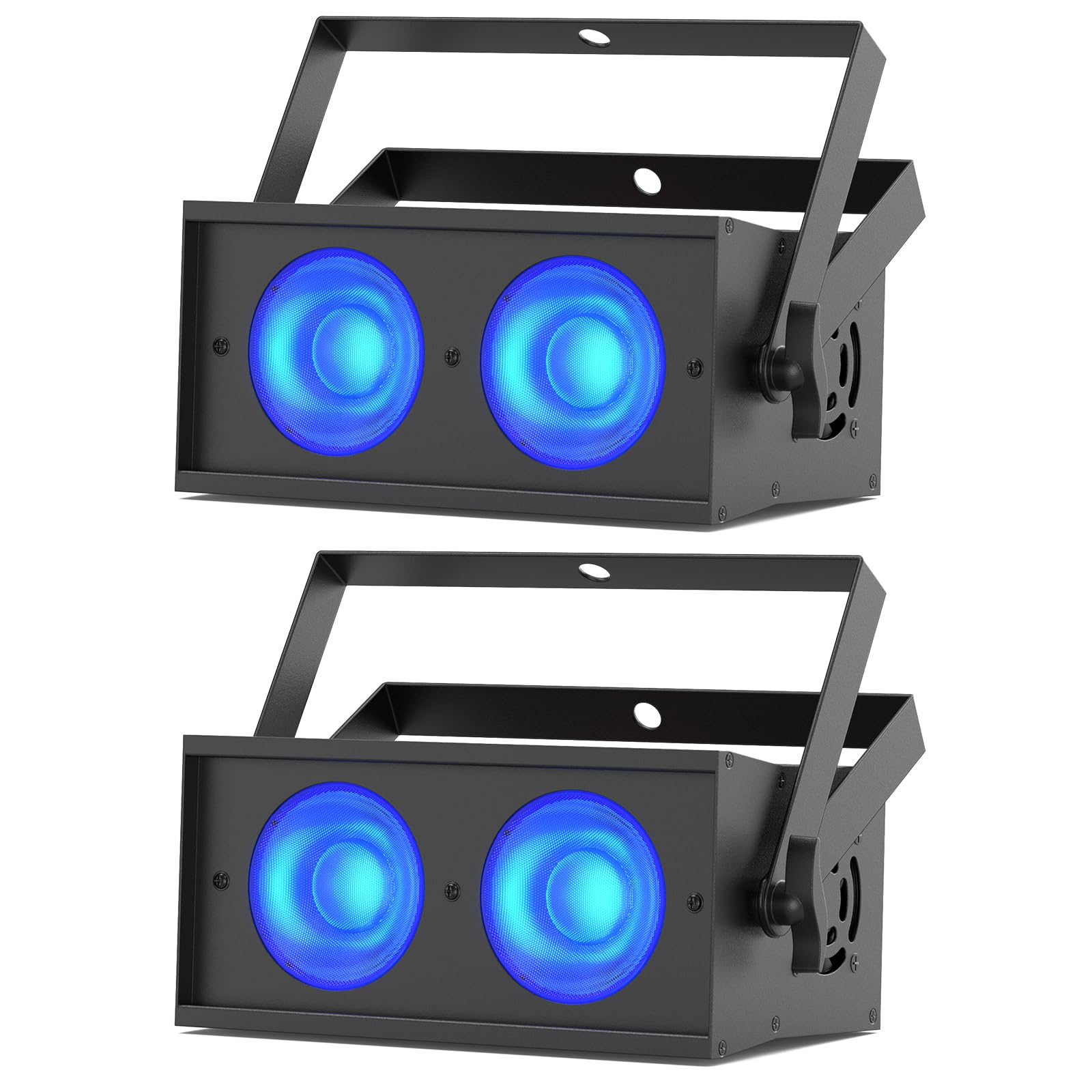 2PCS 150W COB Par LED RGBW Éclairage de Scène 8CH Jeux de Lumiere DJ pour église Disco Mariage Bar Fête Théâtre Projecteur