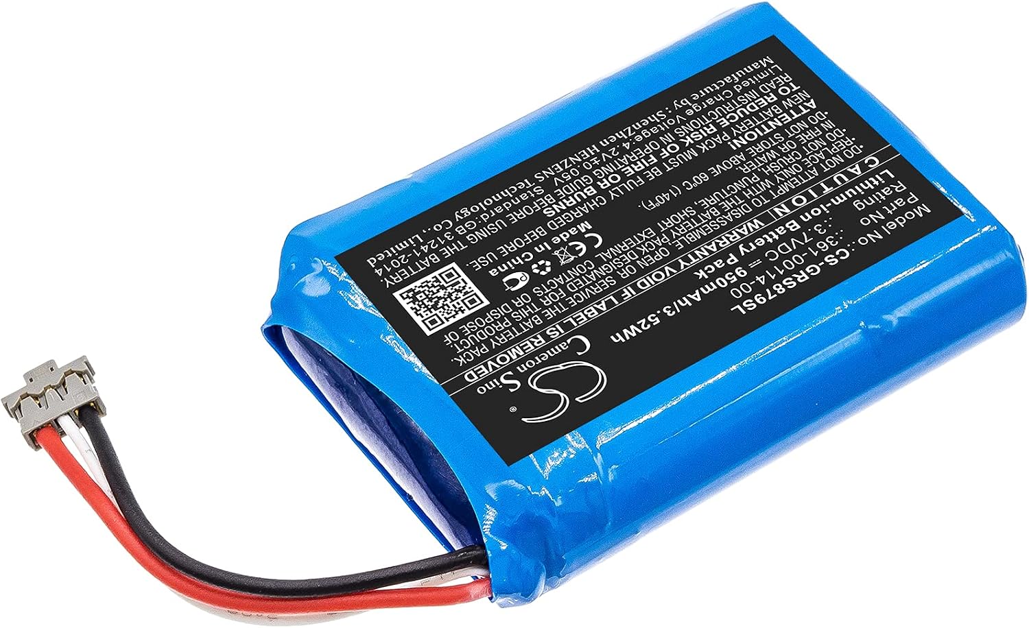 Cameron Sino Battery for 010-01879-00, inReach Mini PN: 361-00114-00 950mAh / 3.52Wh