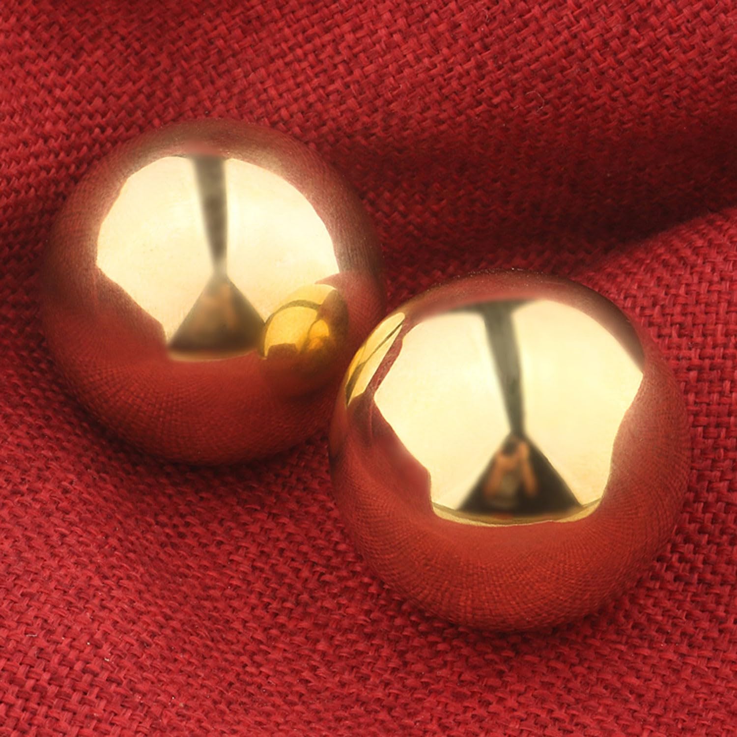 BBAUER palline massaggio pallina antistress palline cinesi 2Pcs Palla per Esercizi in Ottone Palline per Esercizi per Mano Palline Baoding Cinesi Palline per Mano in Metallo