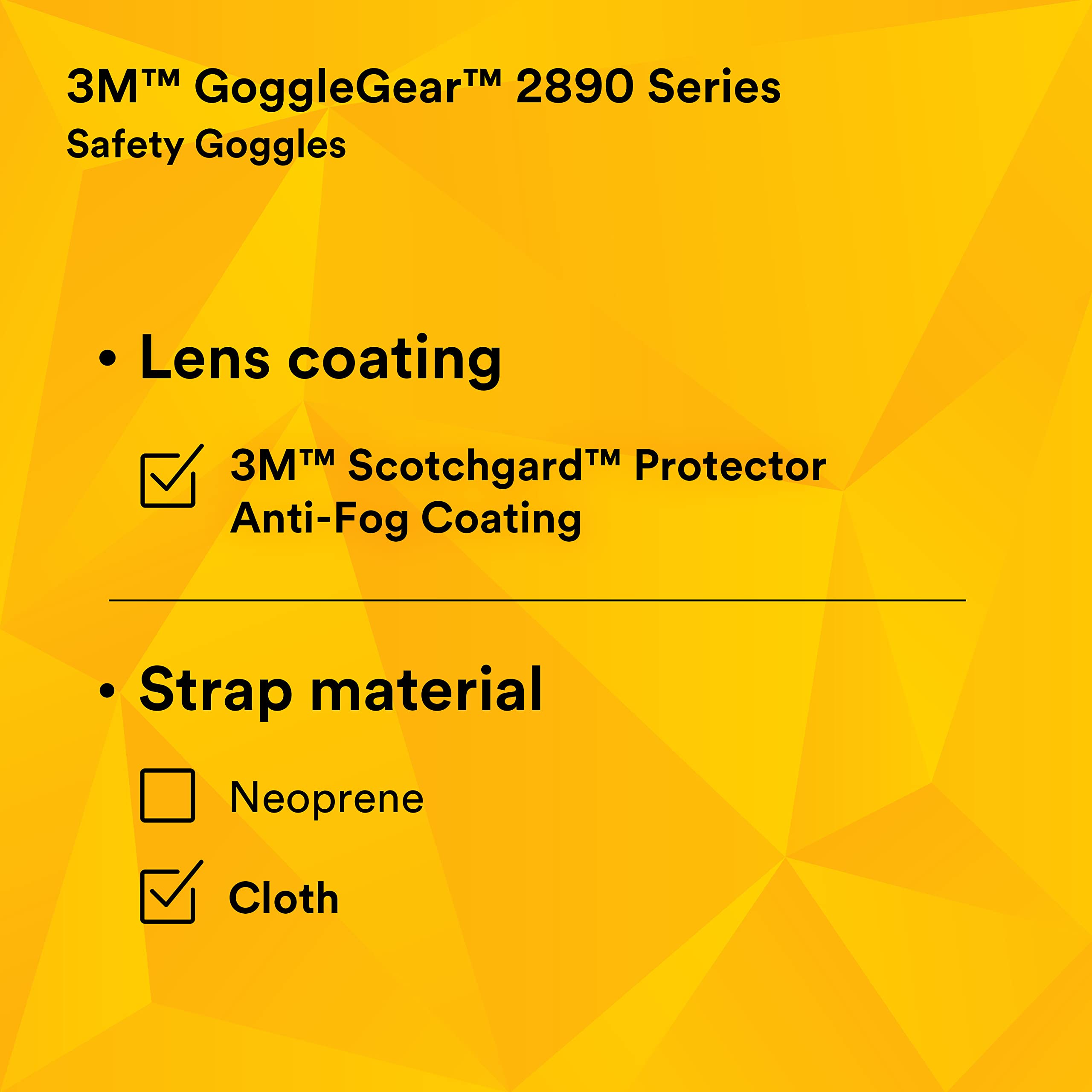 3M 27437-case GoggleGear GG2891-SGAF, ventilación indirecta, lente transparente SGAF (paquete de 10)