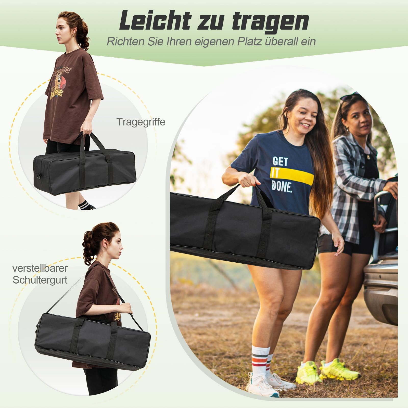 COSTWAY Volleyballnetz für Garten, Beachvolleyball Netz Outdoor 3 stufig höhenverstellbar, 9,5 x 1 m Volleyball Netz tragbar mit Volleyball & Tragetasche, Badmintonnetz für Strand, Hinterhof