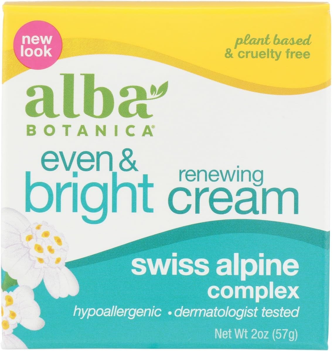 Alba Botanica Even and Bright Renewal Cream 2 Fl. Oz (Packaging May Vary)