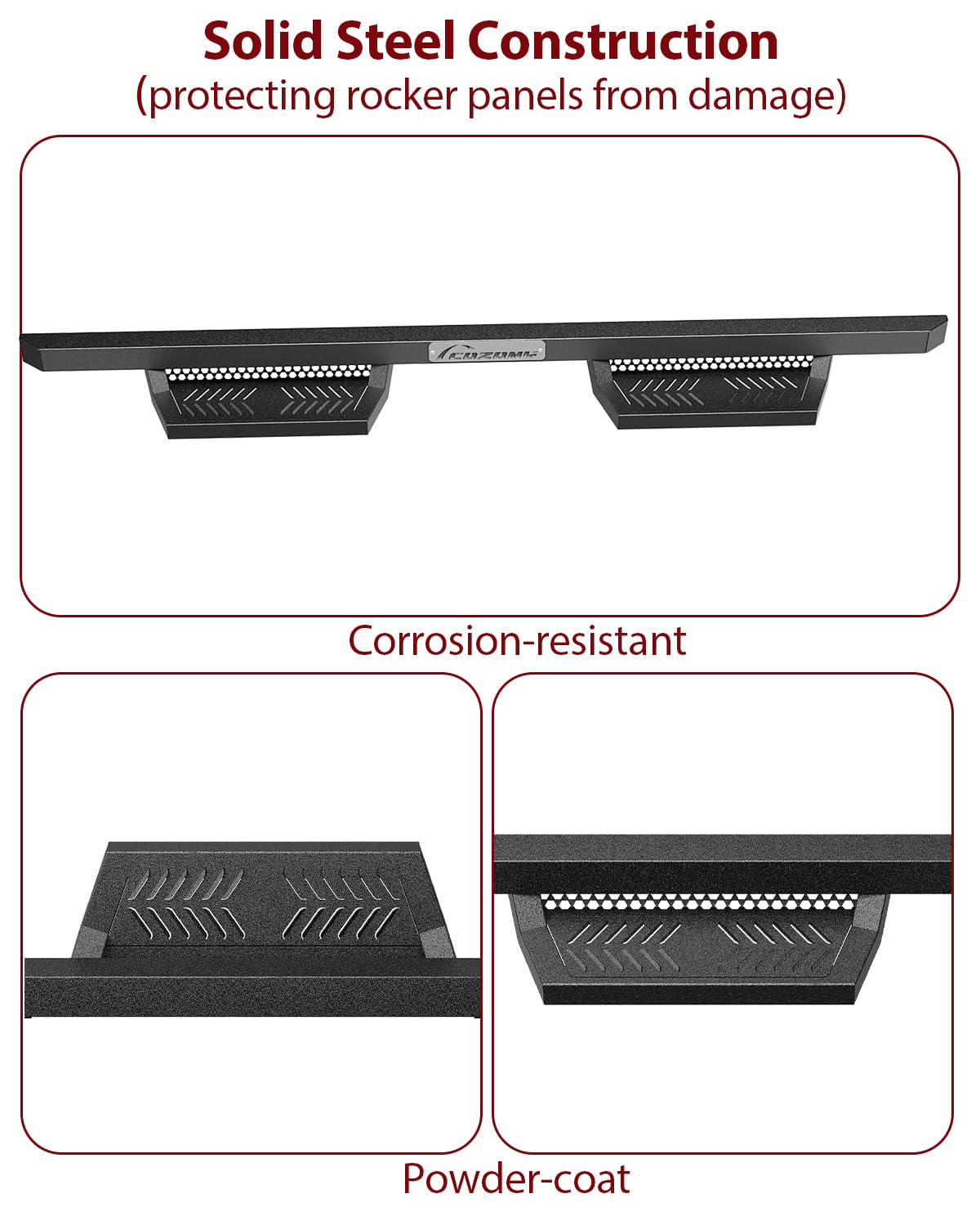 Snapklik.com : COZONY Running Boards Drop Side Steps For 2015-2024 Ford ...