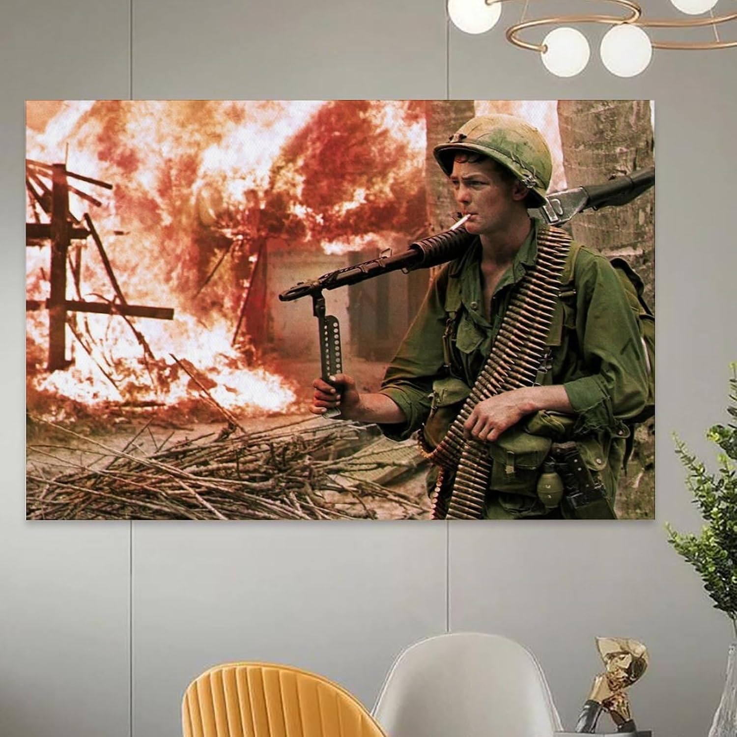 Vietnam War Frontline Military Art Posters(3) Canvas Wall Art Prints for Wall Decor Room Decor Bedroom Decor Gifts 08x12inch(20x30cm) Unframe-style image 5