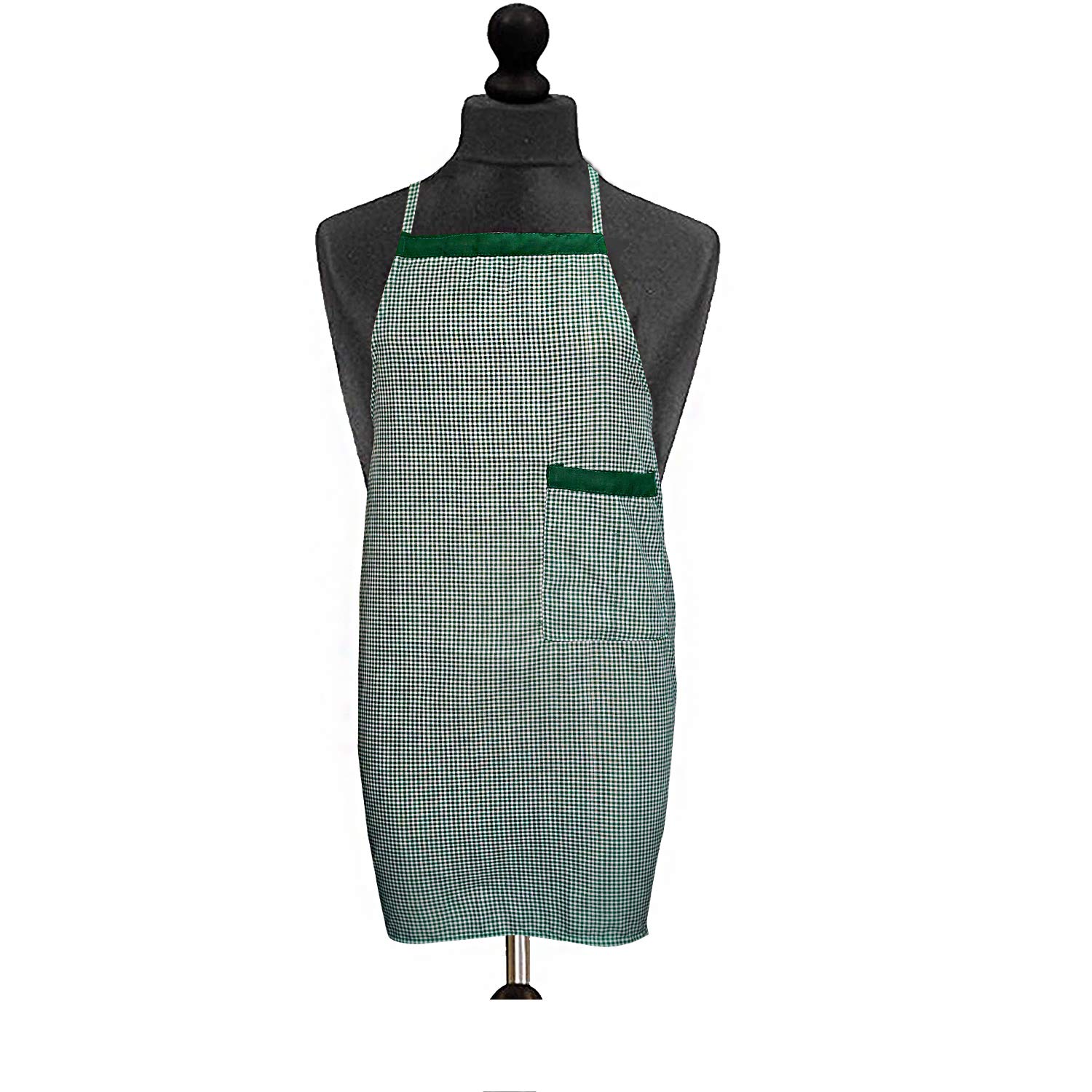 KANUSHI Industries® Apron for Kitchen Waterproof with Side Pocket(Green)(APRON-1-PC-GREEN-SCHOL-SID)