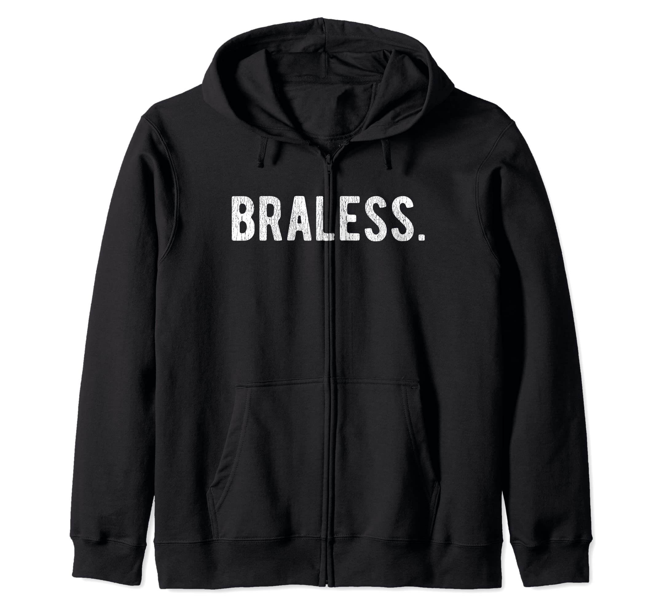 Der Bra ShopNo BH Club Go braless Free The Nip Feminist Nipples Zip Hoodie