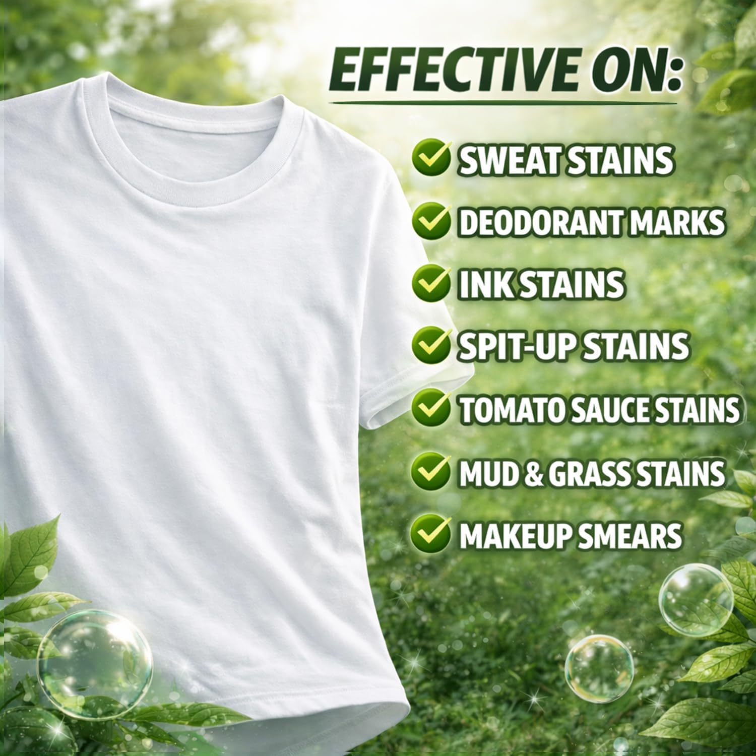 Sweat & Deodorant Armpit Stain Remover Spray for Clothes, Multi-Stain Cleaning Solution - Yellow Mark Tough Stain Buildup Remover - 16.9 oz