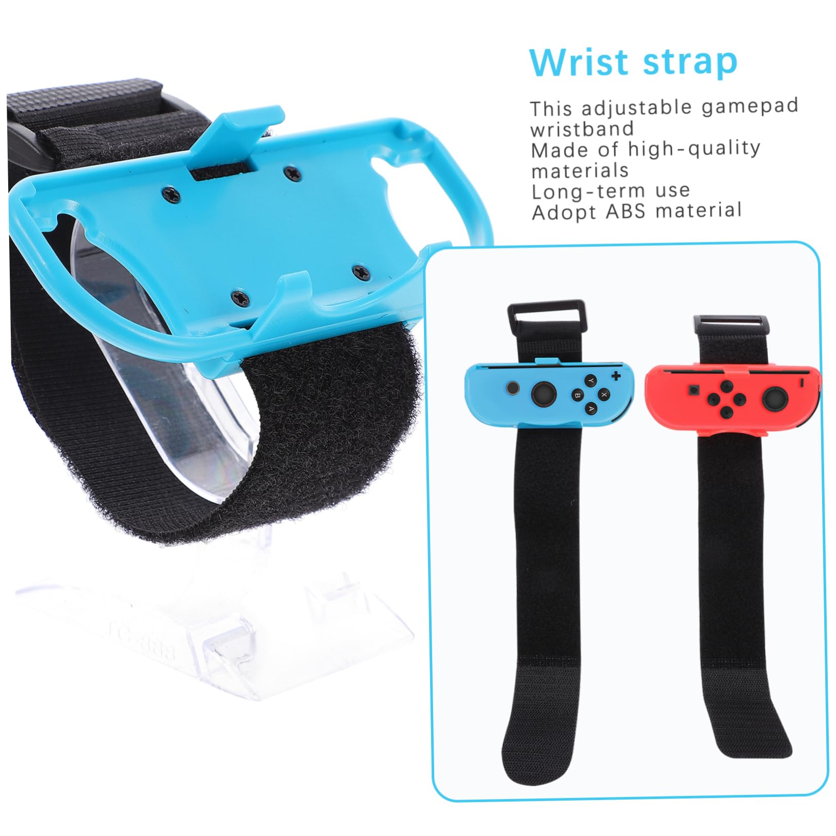 HOMSFOU 10pezzi Cinturino Regolabile Per Controller Di Gioco Bracciale Compatibile Con Switch e Accessorio Per Videogiochi Per Ballare Liberamente Durante Gioco