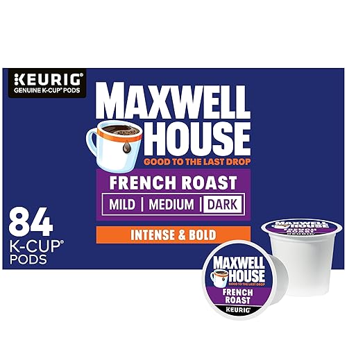 Cápsulas de café K Cup de Maxwell House, tostado obscuro francés (Caja de 84 cápsulas)