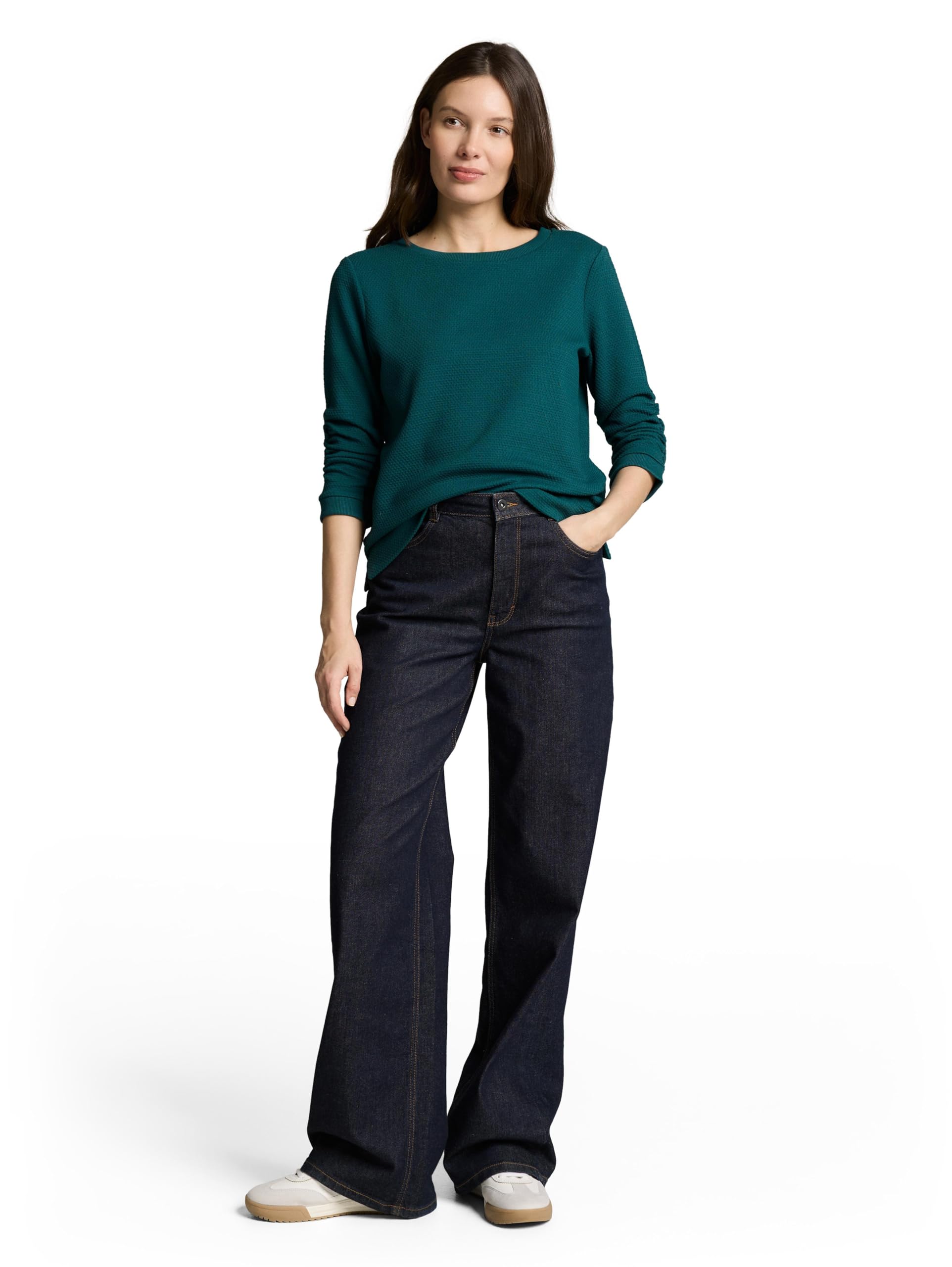TOM TAILOR Damen - Sweatshirts & Kapuzenpullover Maglia di Tuta Donna