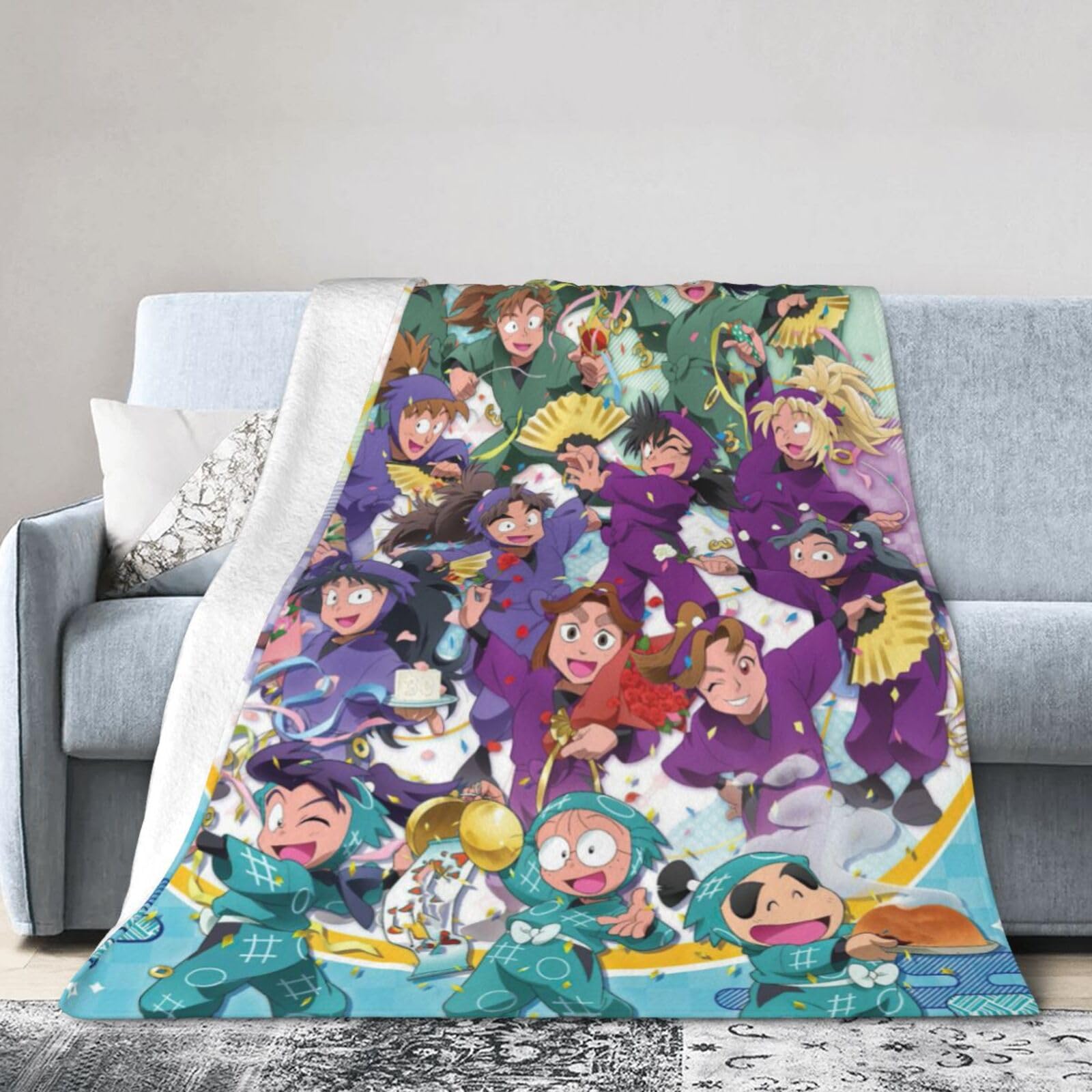 Amazon｜忍たま乱太郎 毛布 ブランケット 大判 フリーサイズ 暖かい