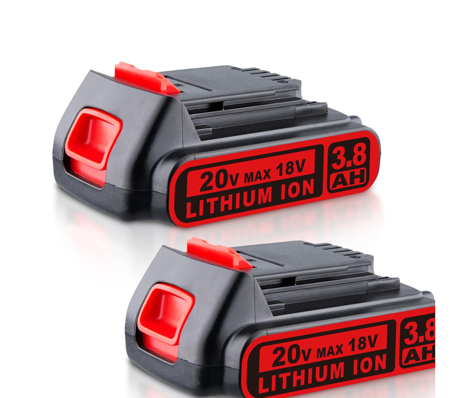 20V/18V 3.8Ah LBXR20 Battery Replacement for Black and Decker BL2018 LBXR2020-OPE LB20 LBX20 BL2018-XJ GKC1825L GTC1850L20 Batteries