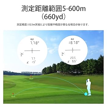 2022新発売　ゴルフ距離計レーザーUSB充電式 光学6倍望遠 660yd 防水 2022新発売 ゴルフ距離計レーザーUSB充電式 光学6倍望遠 660yd 防水