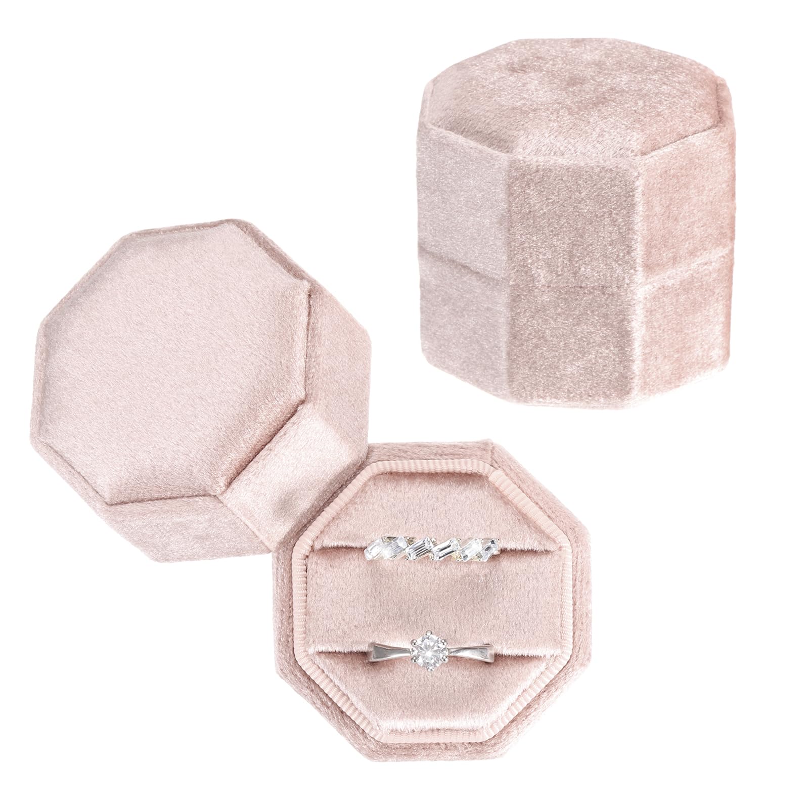 Boîte à bagues en velours PATIKIL le cadeau d'anniversaire de mariage idéal pour elle et lui