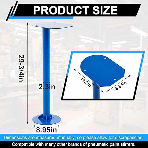Miniatura 2 de Zonon 1 juego de agitador de pintura de aire con accesorios de montaje que ahorra valioso espacio en la encimera o la mesa