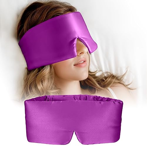 Silk Sleep Mask for Women and Men, Side Sleeper, 22