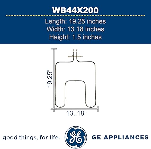 Miniatura 3 de GE WB44X200 Genuine OEM Lower Bake Element 240V para hornos eléctricos GE