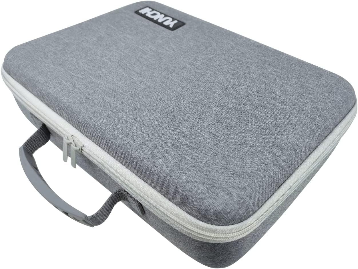 Grey carrying case with YUNCHI logo