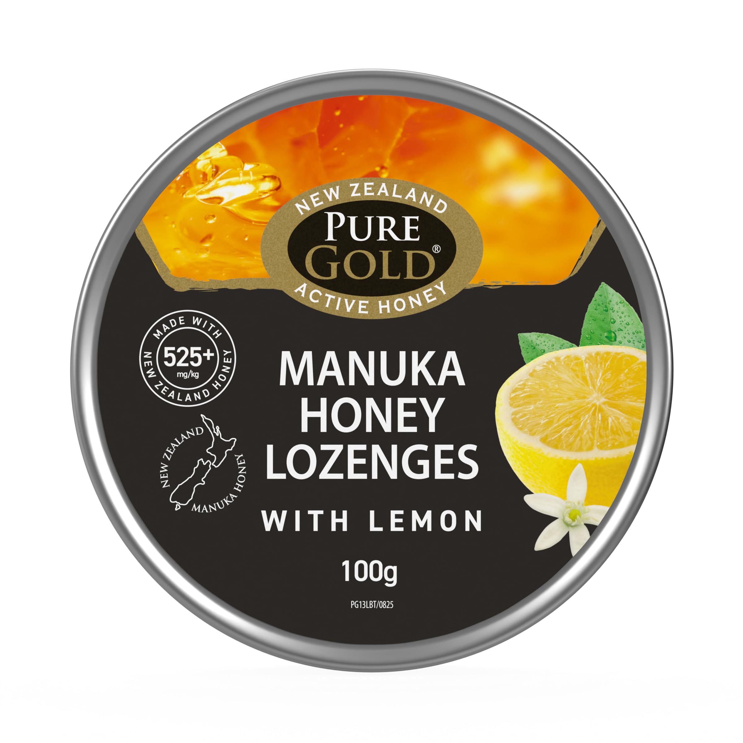 Manuka Honey - 525+ MGO - 100g - Anti-Inflammatory Properties for Sore Throat Relief - 20 Lozenges - Lemon