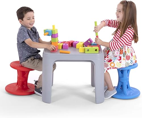 Miniatura 4 de Simplay3 Play Around WiggleWobble Kids - Silla de sentada activa flexible (taburete individual) para mejorar el enfoque, la postura, fortalecer el