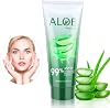 ASYBO 200 ML Aloe Vera Gel – 99% Organic Pure Aloe Vera Hydrating Face & Body Moisturizer, Natural Aloe Cream for Dry Skin, Sunburn, Acne, Soothing & Moisturizing