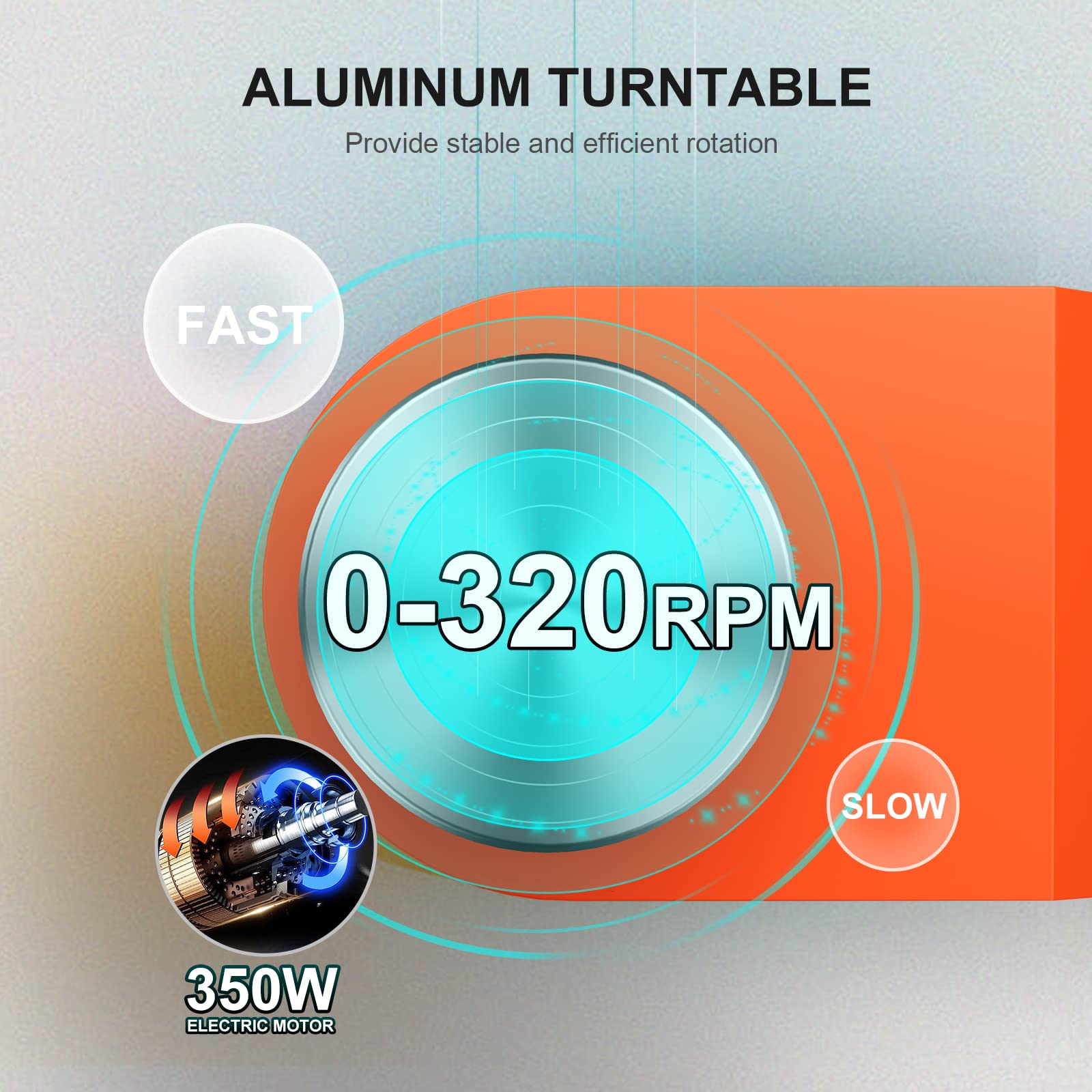 350W Torno de Ceramica, 25CM Rueda de Cerámica Eléctrica, con Pantalla LCD, Máquina Torno de Alfarero para Bricolaje de Cerámica, Pottery Wheel Machine con Kit