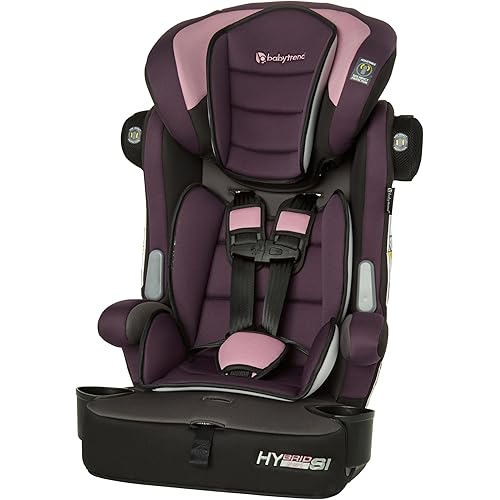 Baby Trend Hybrid SI 3-in-1 Combination Booster Car Seat with Side Impact Protection, Dash Orchid