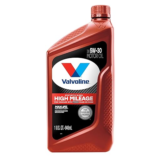Valvoline High Mileage with MaxLife Technology 5W-30 Synthetic Blend Motor Oil 1 Quart