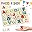 Zeoddler Alphabet Puzzles, ABC Preschool Learning Toys, Wooden Toys for Toddlers, Alphabet Shape Puzzles for Kids, Gift for Girls Boys