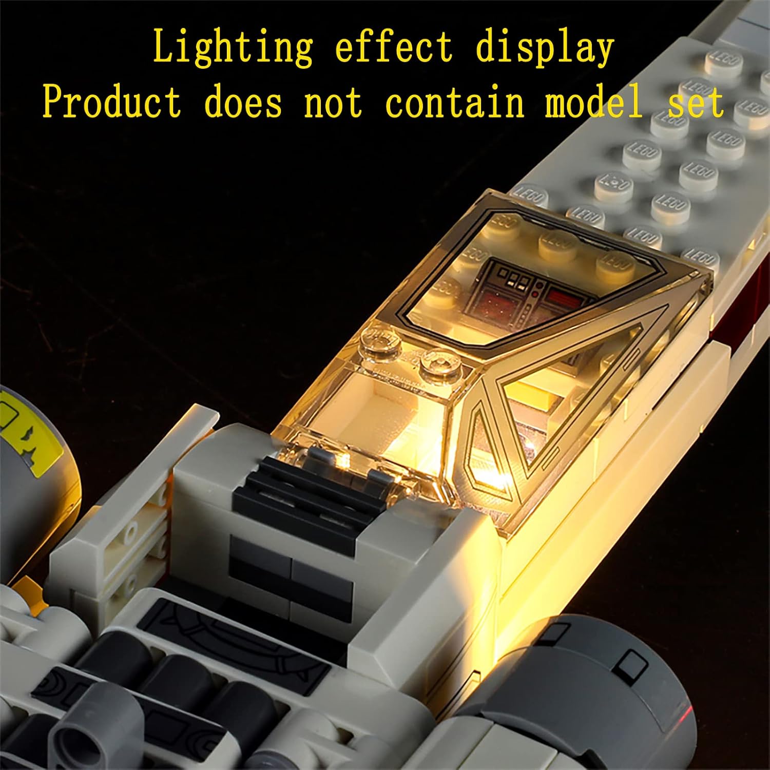 GEAMENT LED Light Kit Compatible with Lego Luke Skywalker’s X-Wing Fighter - for 75301 Model Set (Model Set Not Included)