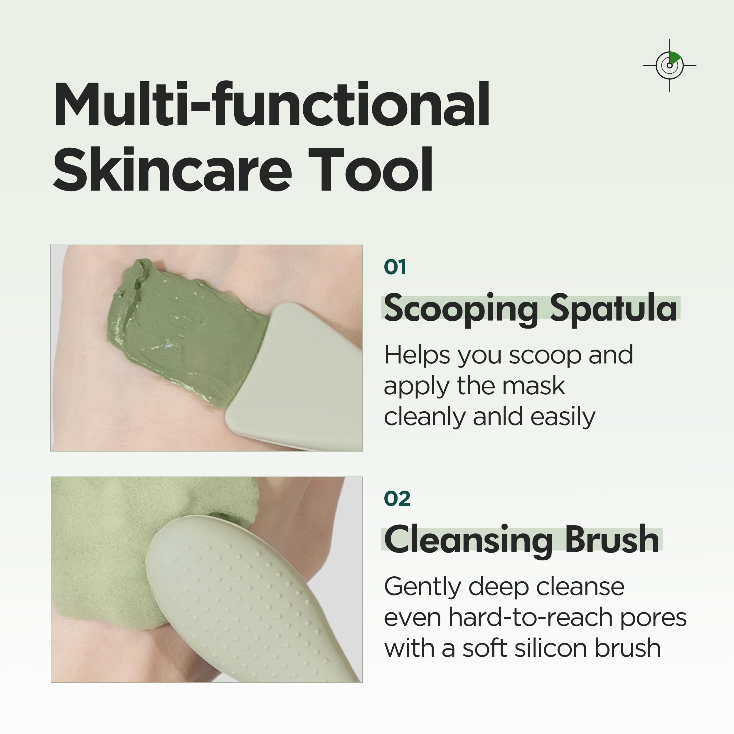 P.CALM Dual Pore Cleansing Brush for Blackheads Removal & Face Scrubber, Gentle Exfoliation. Deep Pore Cleaning Massager