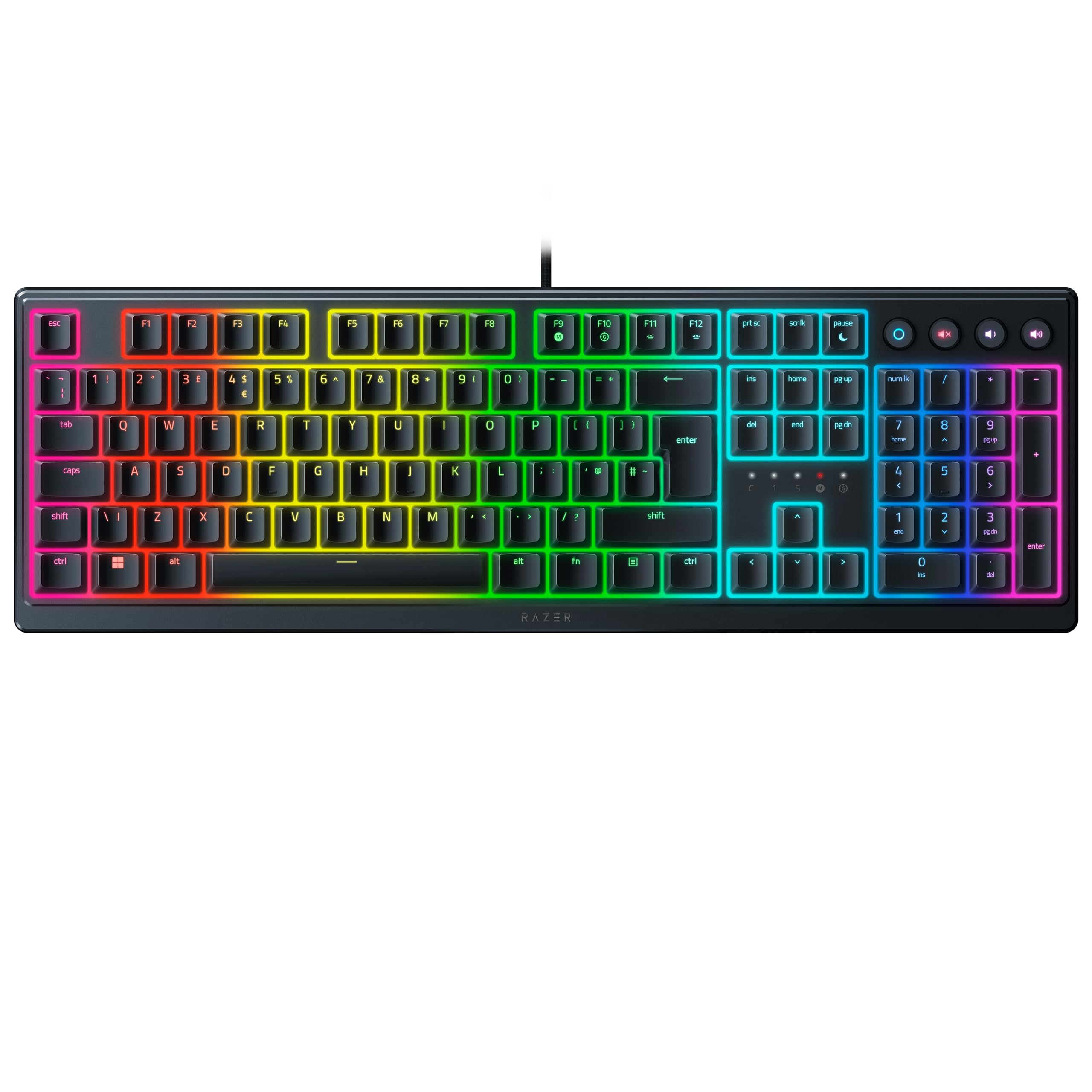 Sponsored Ad – Razer Ornata V3 - Low-profile Mecha-membrane Keyboard with Razer Chroma RGB (Hybrid Mecha-Membrane Switch, Ergonomic Wrist Rest) QWERTY UK Layout | Black