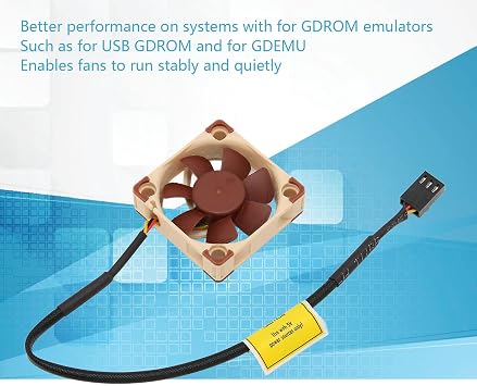 Game Console Cooling Fan Kit, 3D Print Mount Cooling Kit Mini Brushless for DC Console Cooling Fan