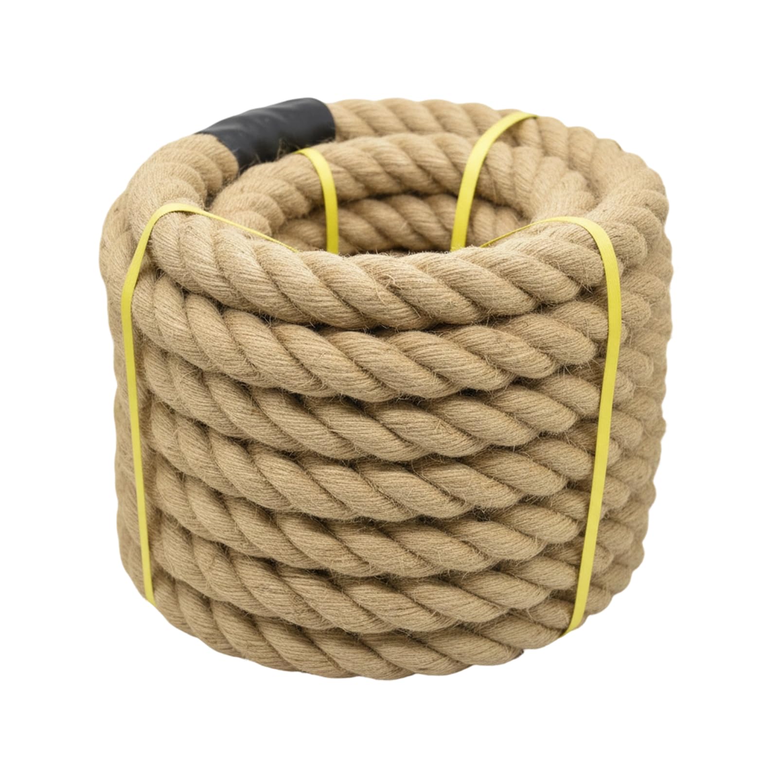 Photo 1 of 1 1/2 Inch x 100ft Jute Rope Natural Thick Heavy Hemp Rope Nautical Ropes Twisted Manila Rope for Crafts, Climbing, Bundling,Anchor, Hammock, Nautical, Cat Scratching Post, Tug of War, Decorate
