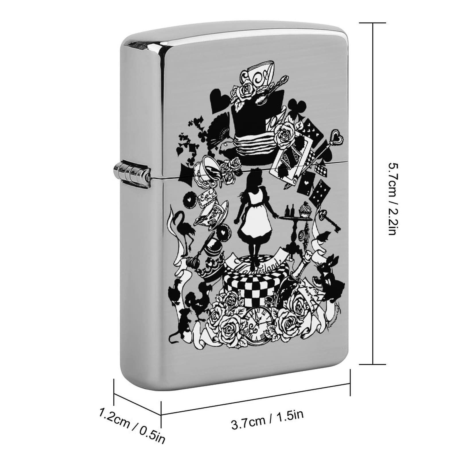 Amazon.co.jp: 不思議の国のアリス チェシャ猫 Zippo兼用ケース
