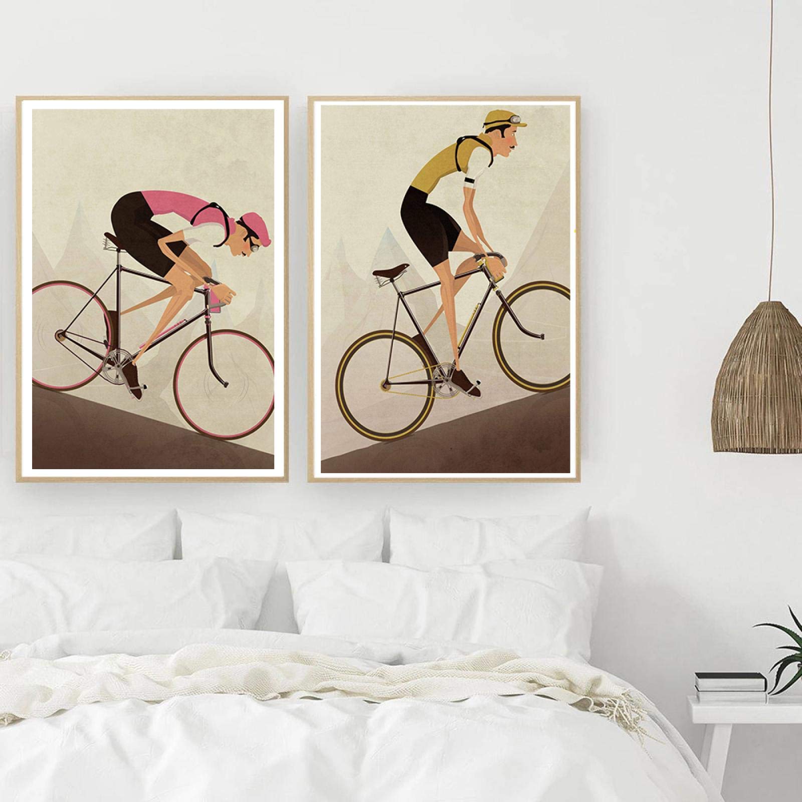Poster In Metallo Vintage Per Ciclisti - Cartello Decorativo Con Bicicletta - 20x30 Cm - Effetto Invecchiato - 4