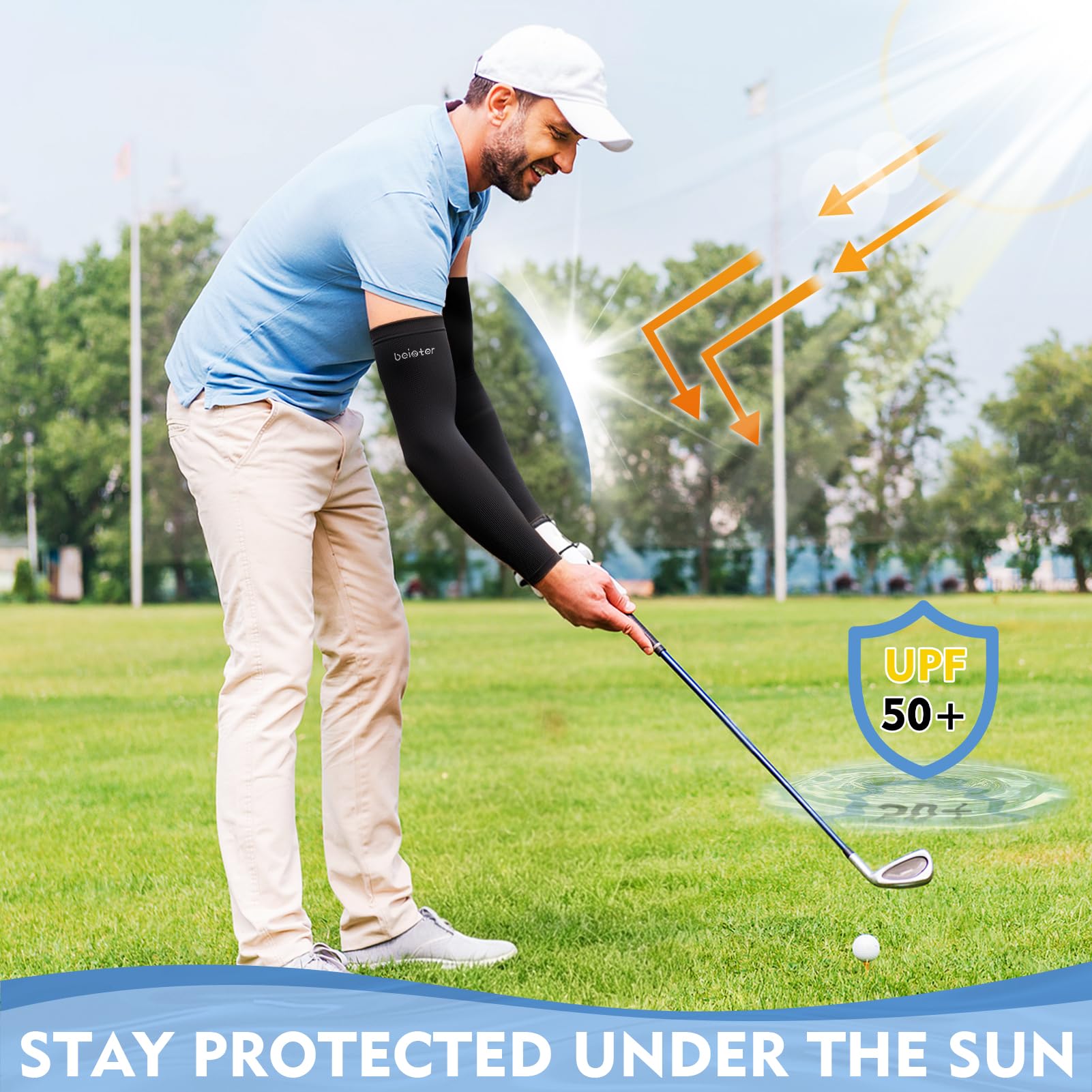 beister Maniche a compressione di raffreddamento con protezione solare UV