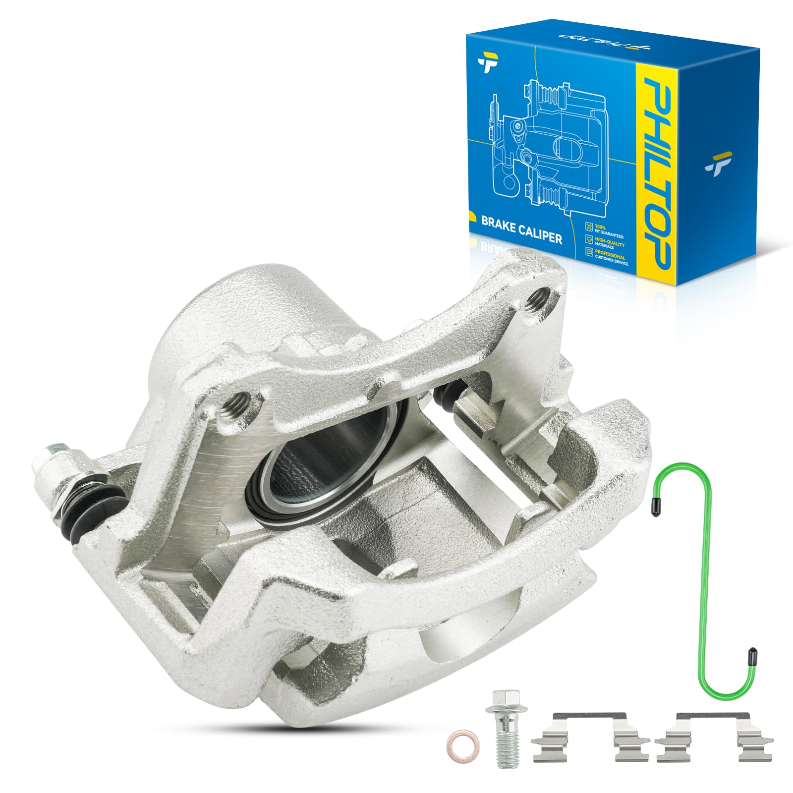 PHILTOP Brake Caliper Front Left Fit for 2004-2012 Chevrolet Malibu