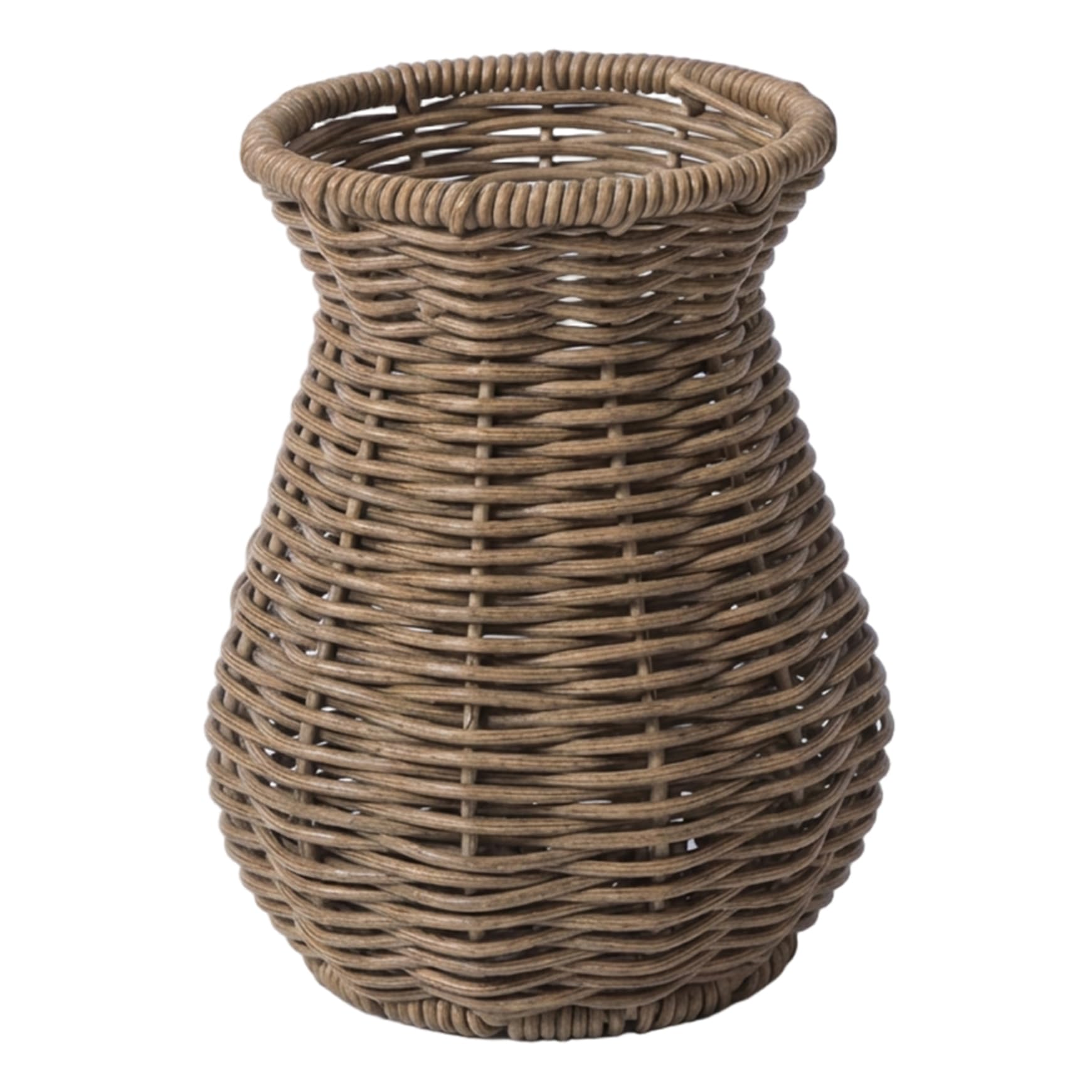 Neptuiby Rattan Vase, Handwoven Artistic Wicker Vase Decorative Basket for Flowers Home Decor, Farmhouse Centerpiece, Table, Desk, Shelf.