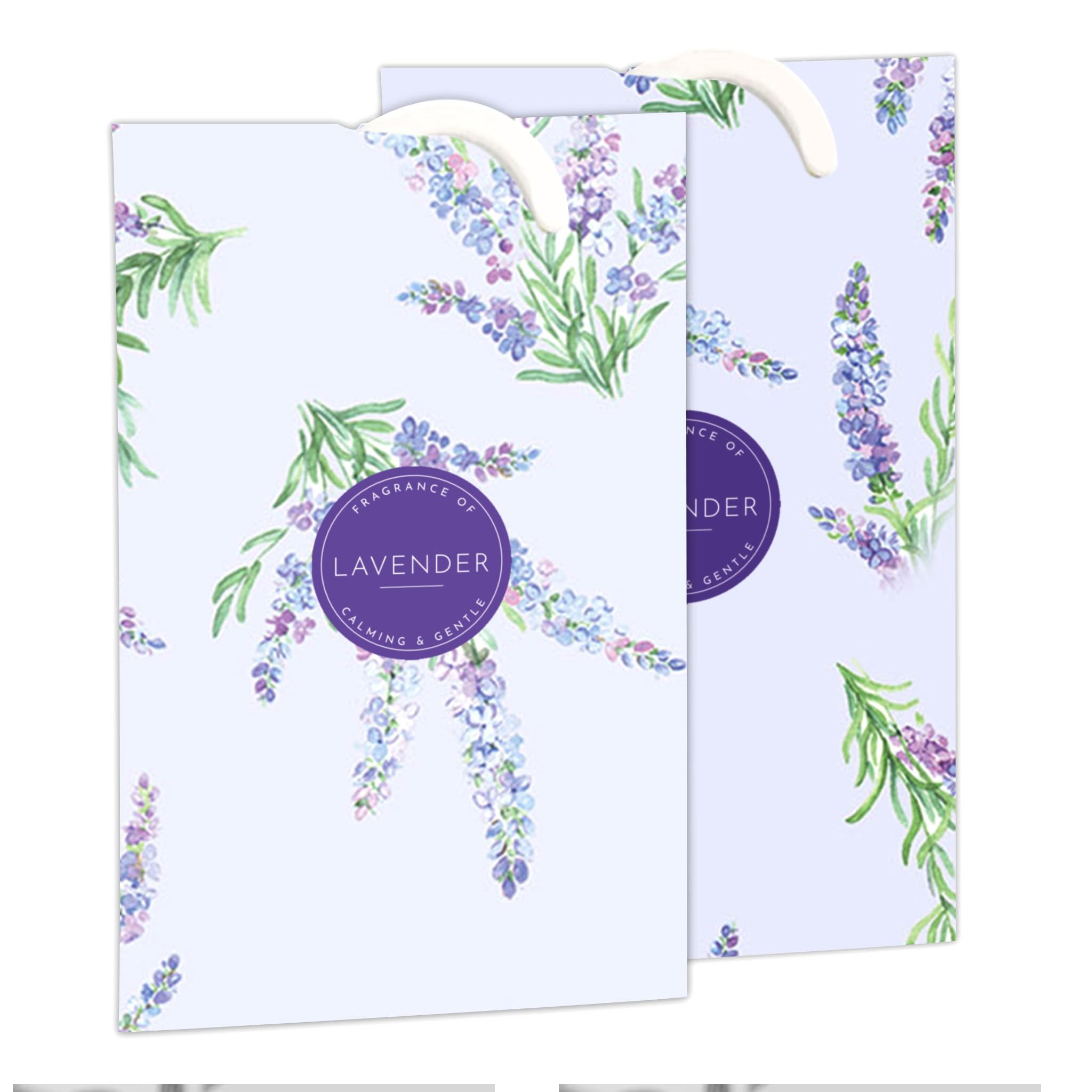 The Master Herbalist Suffolk Lavender | 4 Colour Lavender Scented Wardrobe Freshener In A Floral Lavender Design. Perfect For Cupboards, Drawers And Wardrobes. Made In The Uk.