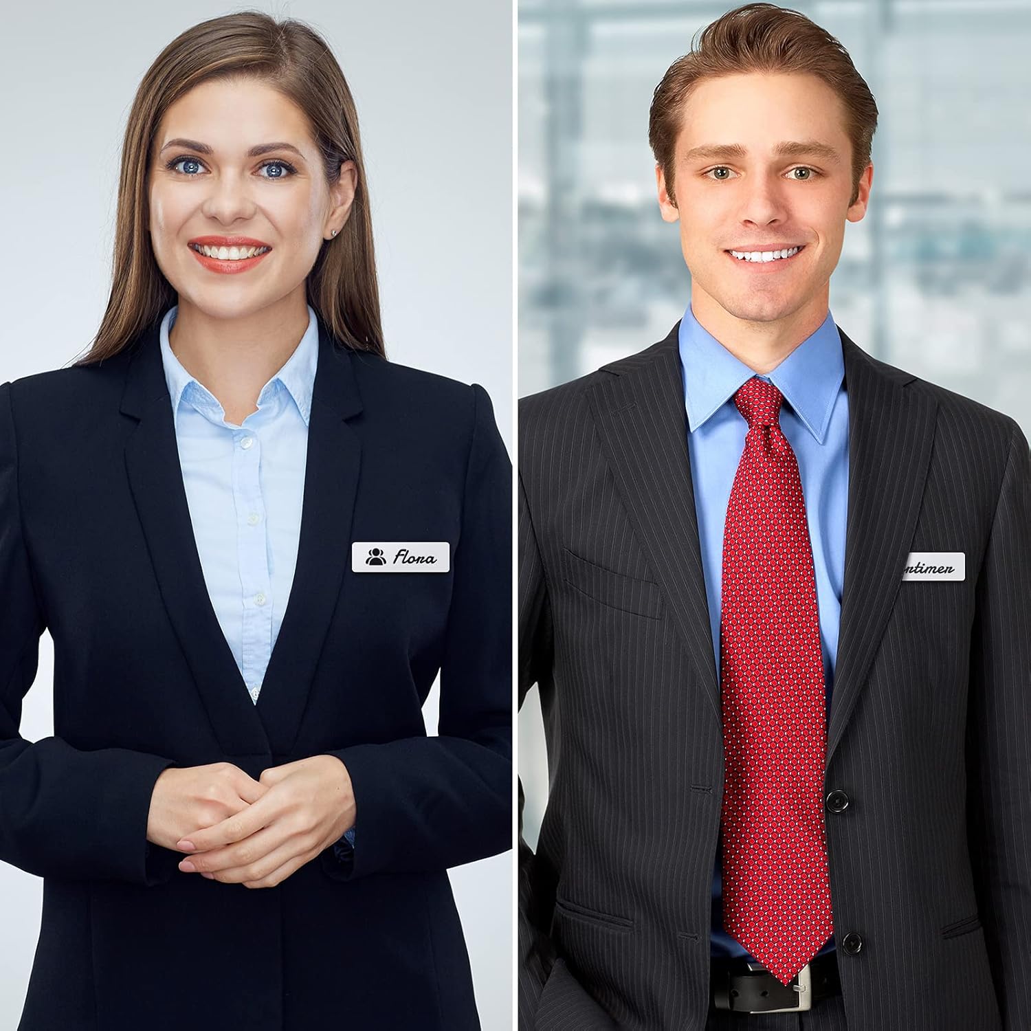 Name Tag Blank Name Badges 1 x 3 Inch DIY Blank ID Name Badge with Pin Backing for Office Workers Students, Personalized Badges Making (50 Pieces) - Image 6