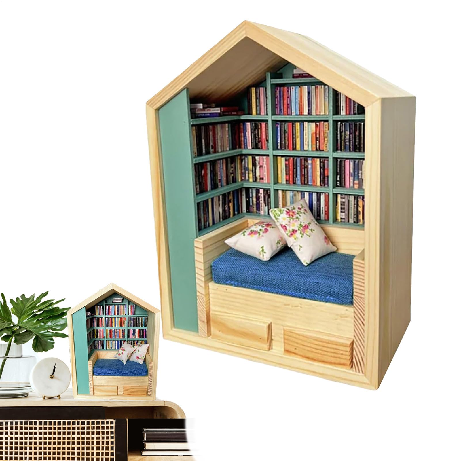 Amazon.co.jp: 木製ハウスキット、ミニチュアドールハウスキット