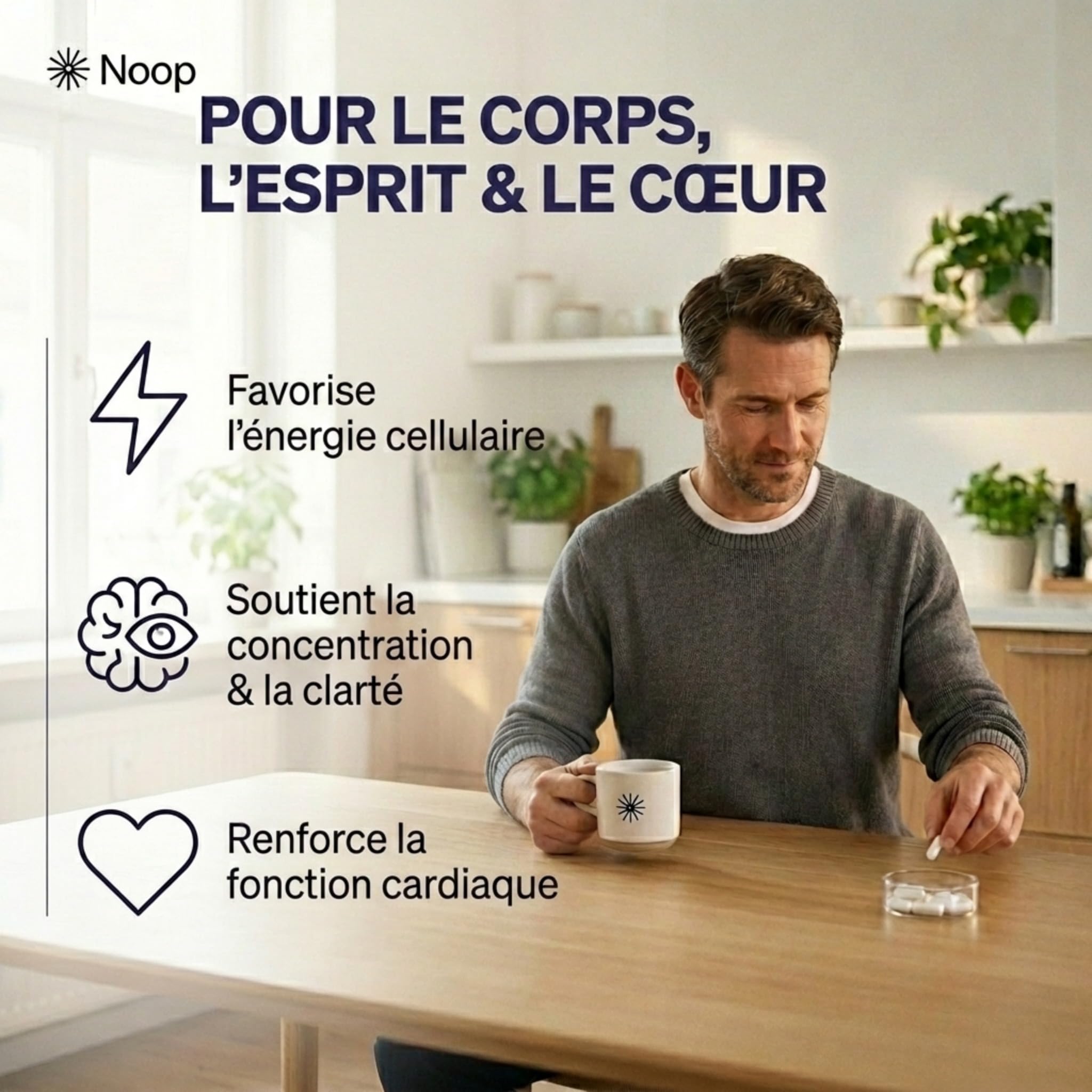 NAD+ Complexe Premium avec Resvératrol & Coenzyme Q10-425mg Formule Anti-Âge - Soutien Cellulaire & Énergie - Végan, Testé en Laboratoire - 60 Gélules - Fabriqué en Suède