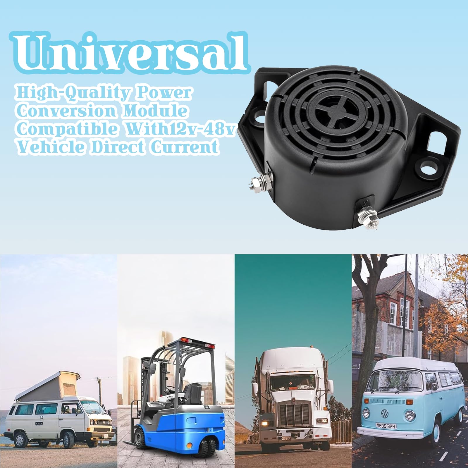 Cicalino Retromarcia, Universale Avvisatore Acustico,12V 24V Segnalatore acustico di retromarcia per autoveicoli, Tono forte Allarme Impermeabile ABS Avvisatore Acustico di Retromarcia per Auto Camion