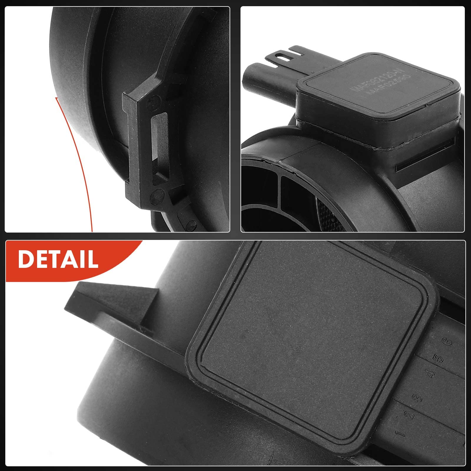 A-Premium Mass Air Flow Sensor Meter Compatible with BMW [E46] 325Ci, 325i, 330i 2003-2005 & X3 E83, Z4 E85, 2004 2005 - [fits 6Cyl DOHC, 3.0L 2.5L, 6-Pin] - Replace# 13627513956, 13627566983