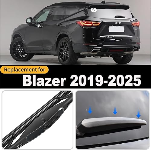 Miniatura 8 de Repuesto para limpiaparabrisas trasero Honda Pilot 2003-2008 y conjunto de brazos, calidad original de fábrica, limpiaparabrisas trasero de