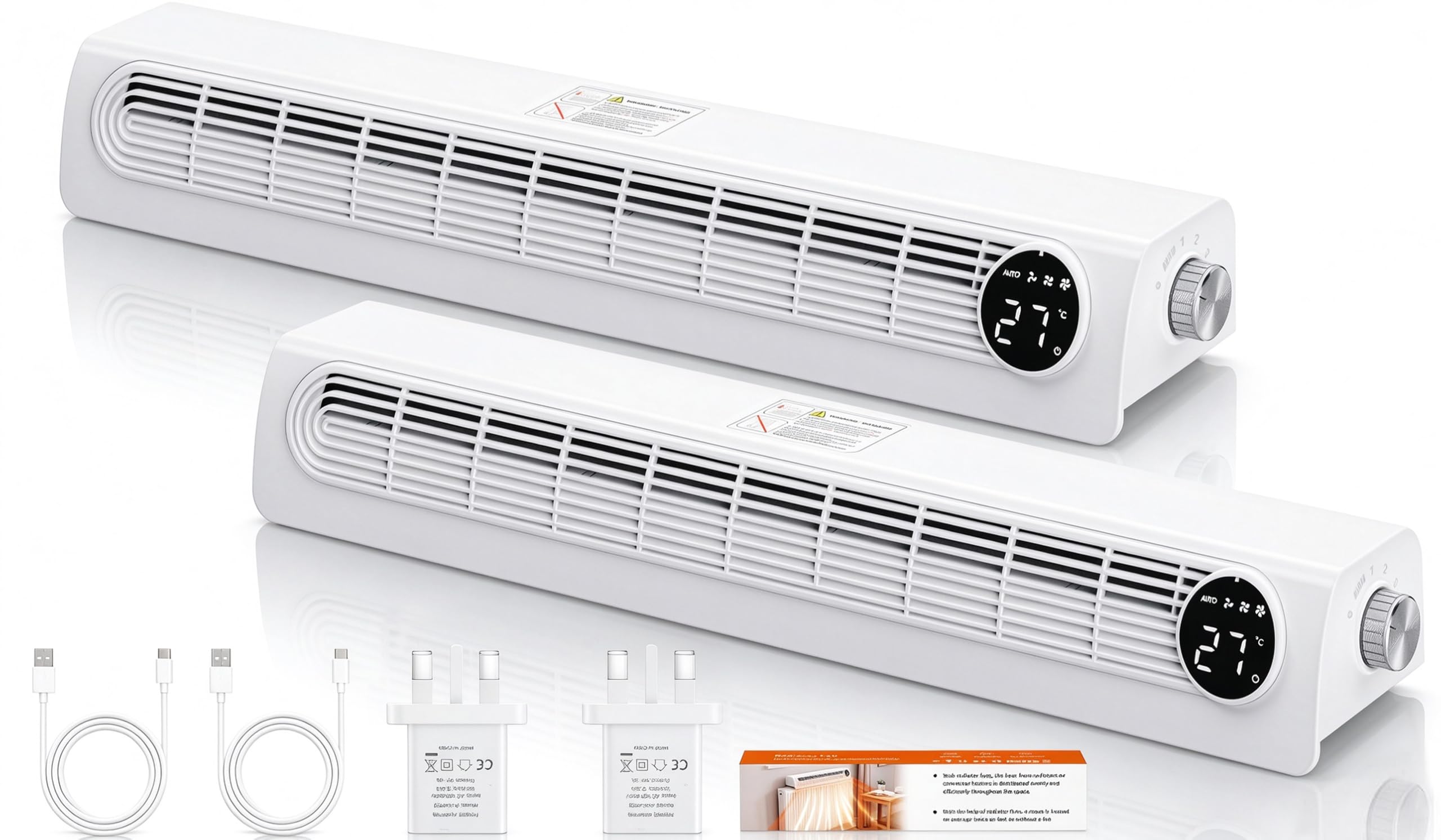 Warmfay Radiator Fan, Upgrade Extra Long for Efficient Heat Distribution — image 1
