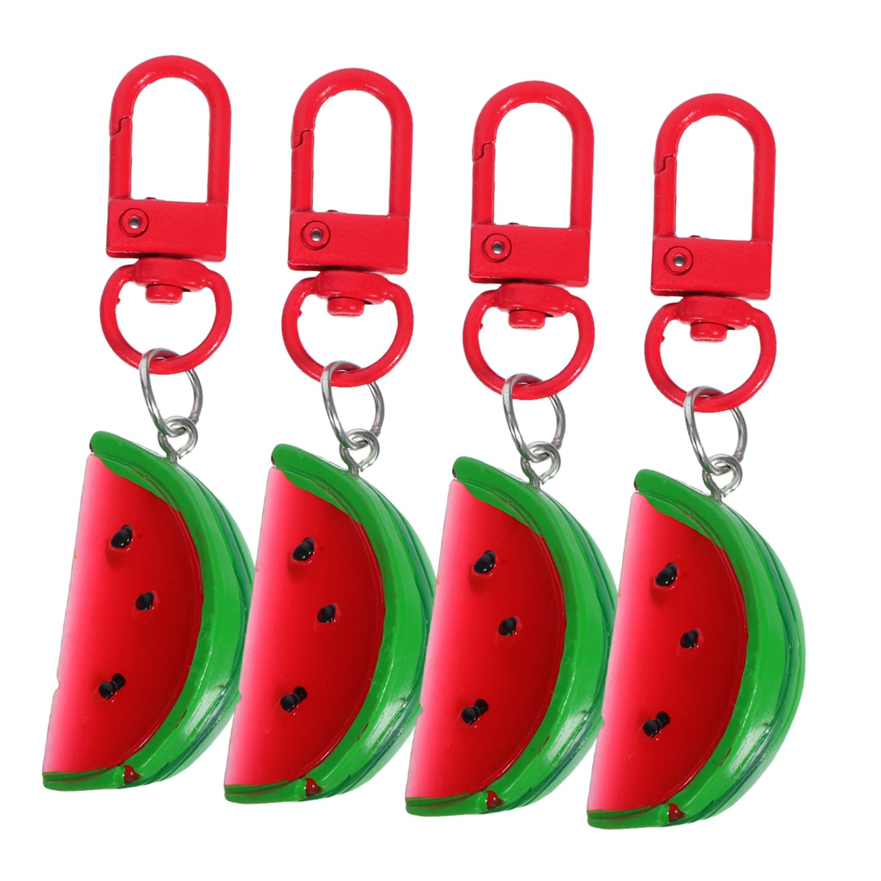 Ciieeo Creative Fruit Style Keychain Realistic Resin Pears Watermelon Charms Portable Bag Charm Keychain Accessories for Her