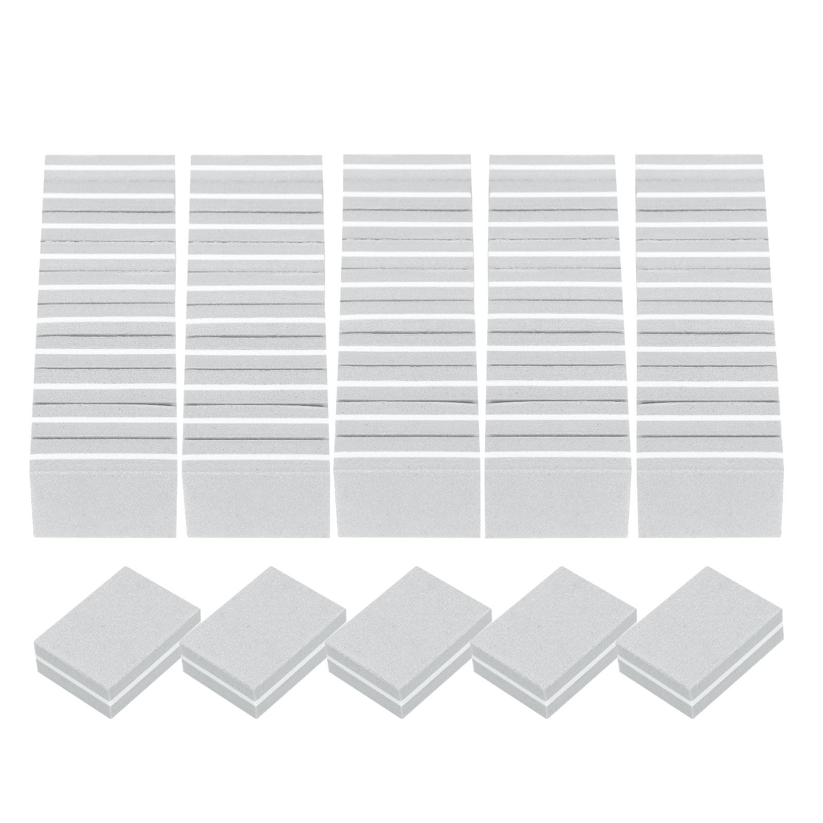 Generic 20pcs Mini Nail Buffers, 100/180 Grit Nail Sanding Blocks, Bulk Nail Buffing Polishing Blocks Professional Nail Polisher Set for Acrylic and