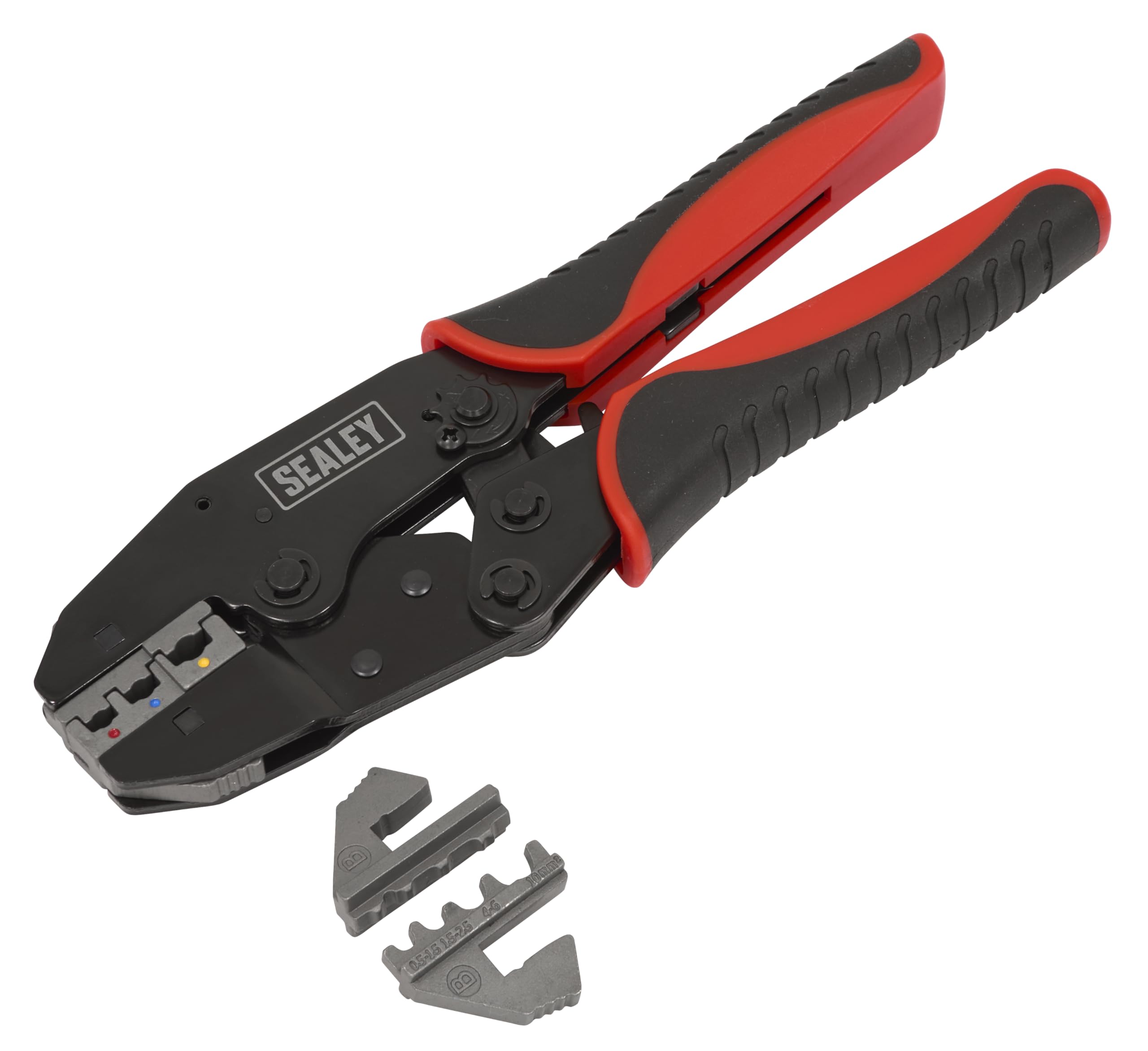 Sealey Ratchet Crimping Tool Interchangeable Jaws AK3857
